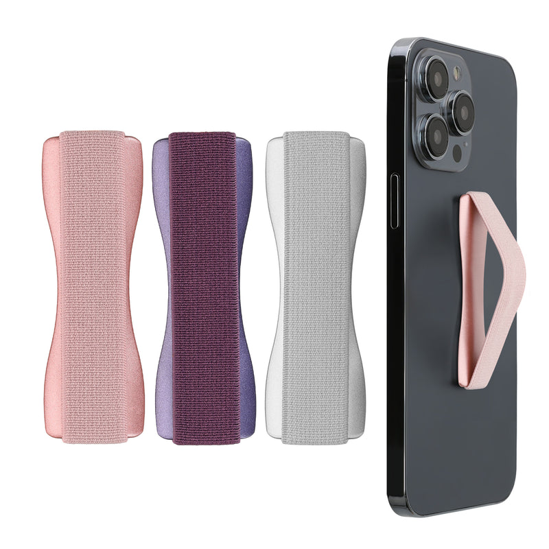 kwmobile Smartphone Fingerhalter Set - Handy Halter Griff Halterung Einhandbedienung - 3x Handyhalter