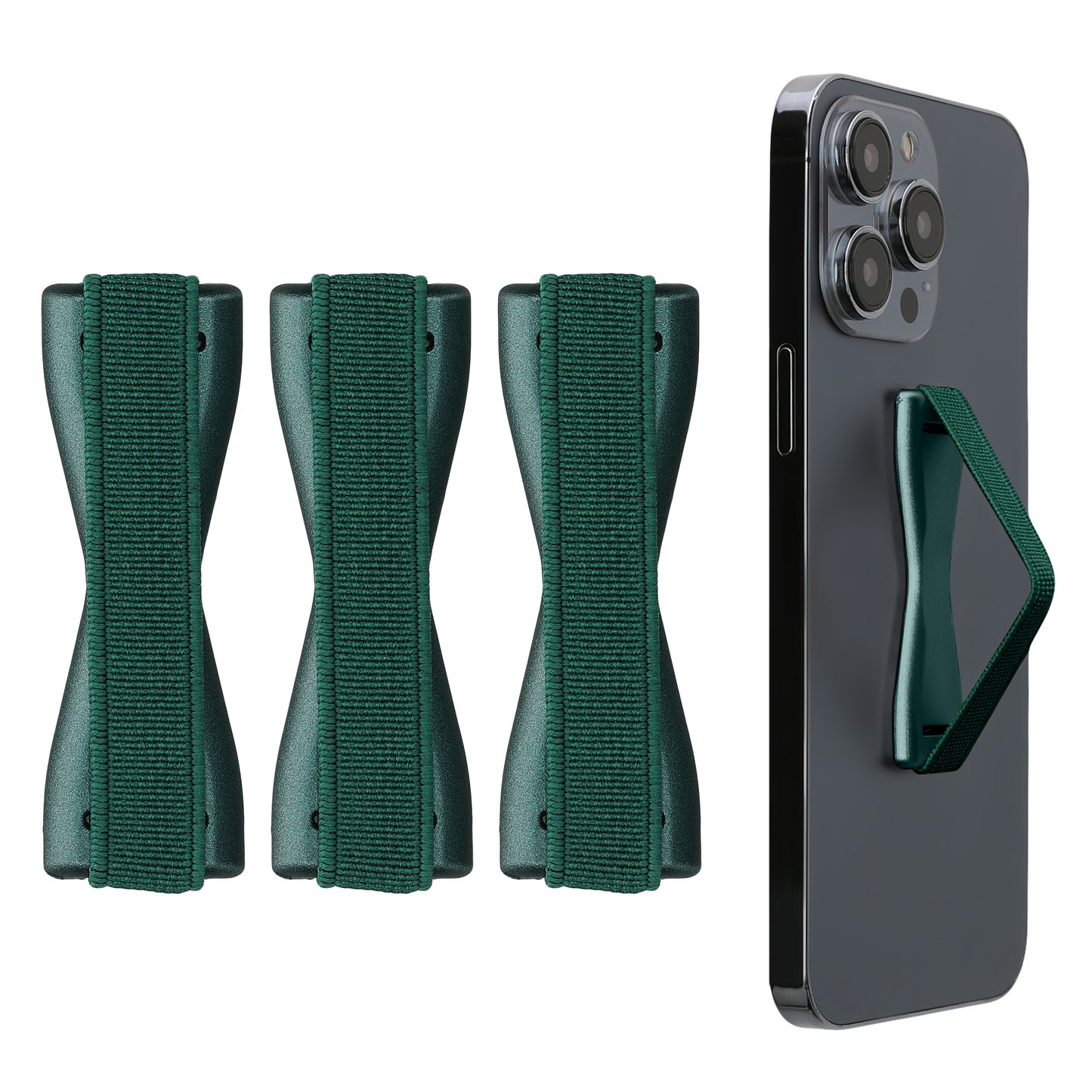 kwmobile Smartphone Fingerhalter Set - Handy Halter Griff Halterung Einhandbedienung - 3x Handyhalter