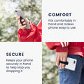 kwmobile Smartphone Fingerhalter Set - Handy Halter Griff Halterung Einhandbedienung - 3x Handyhalter