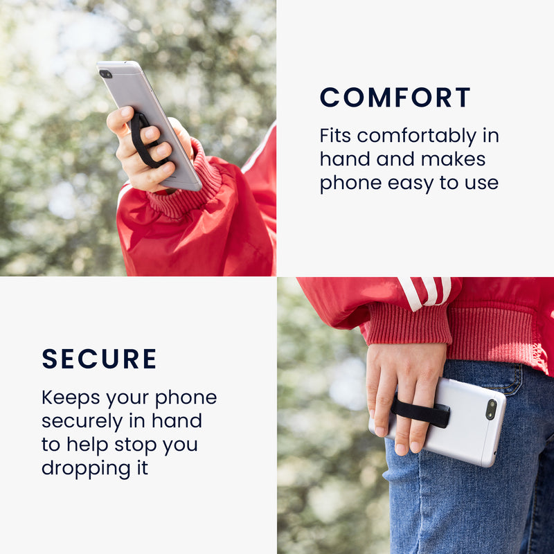 kwmobile Smartphone Fingerhalter Set - Handy Halter Griff Halterung Einhandbedienung - 3x Handyhalter