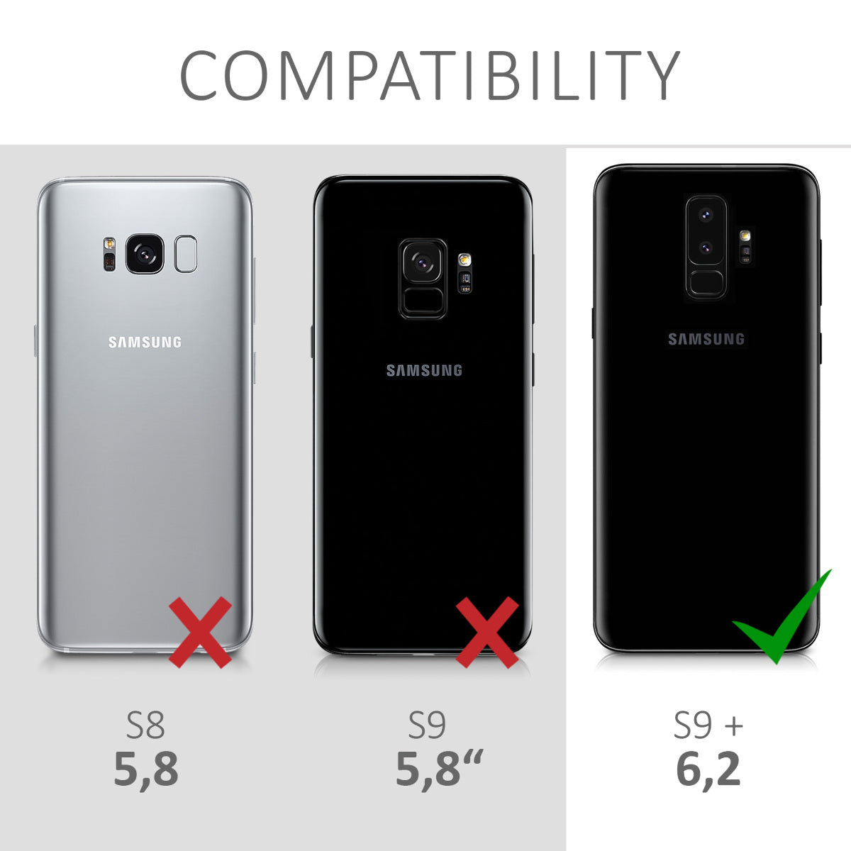 kwmobile Handyhülle für Samsung Galaxy S9 Plus