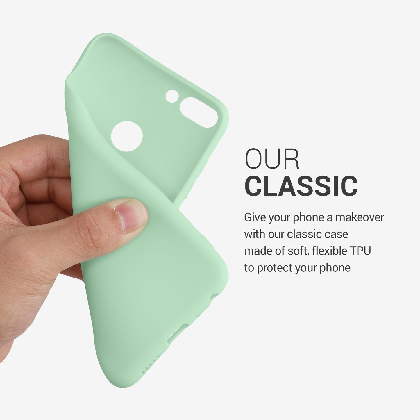 kwmobile Handyhülle für Huawei Enjoy 7S / P Smart (2017) Hülle - Kabelloses Laden - Schutzhülle Cover