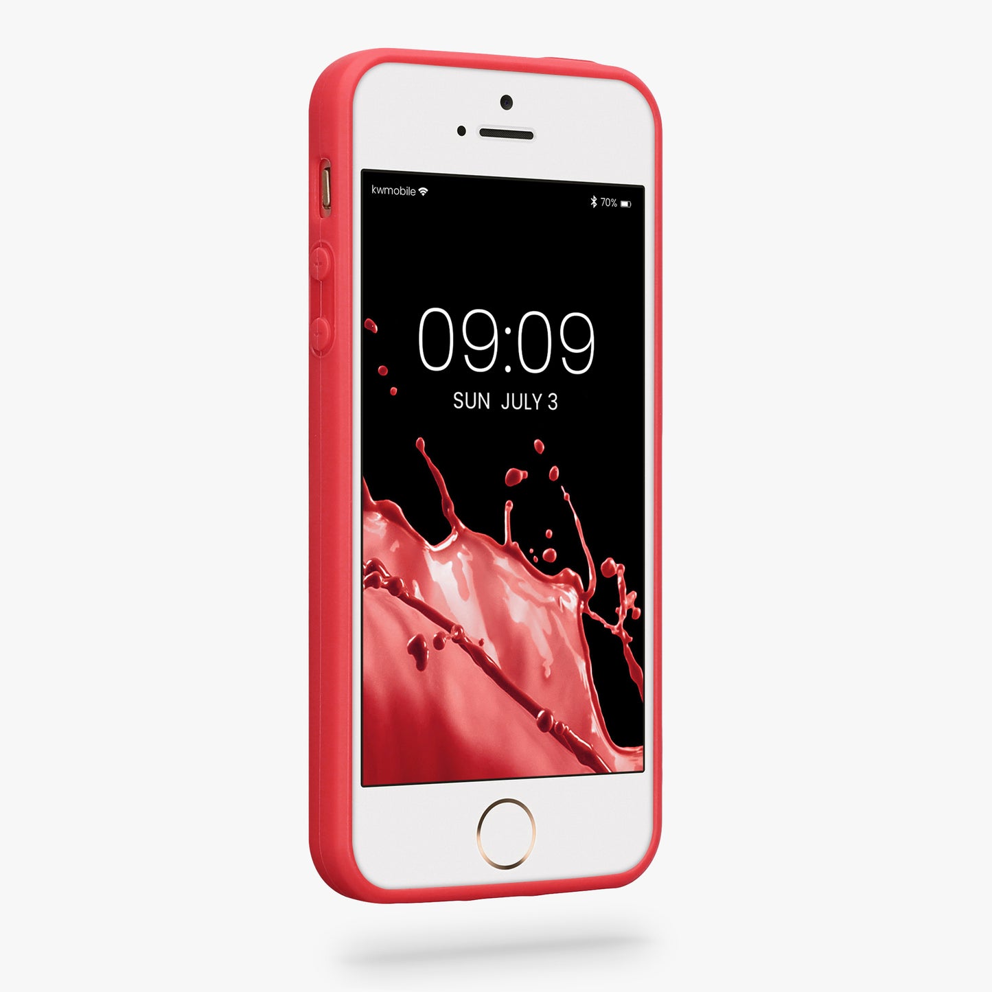 kwmobile Handyhülle für Apple iPhone SE (1.Gen 2016) / iPhone 5 / iPhone 5S Hülle - Kabelloses Laden - Schutzhülle Cover