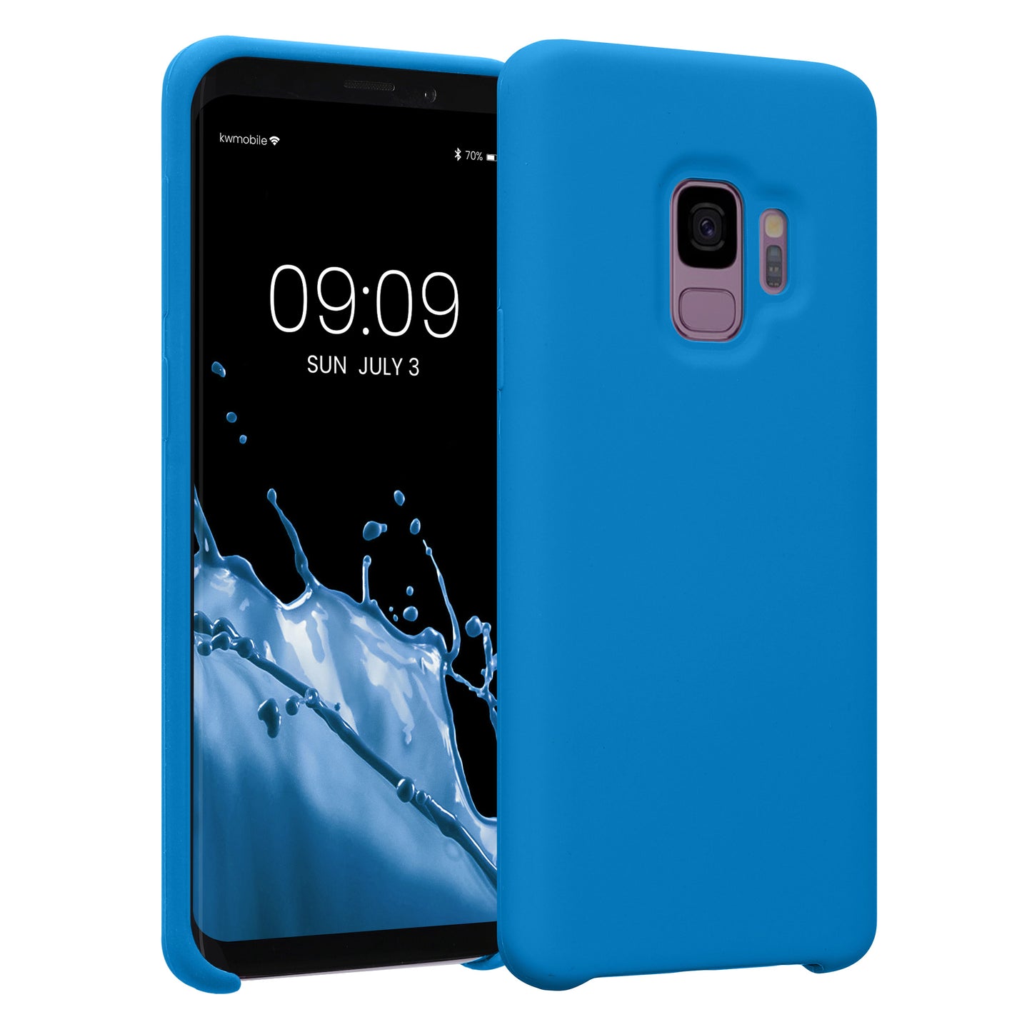 kwmobile Handyhülle für Samsung Galaxy S9 Hülle - Case Silikon - Kabelloses Laden - Schutzhülle Cover