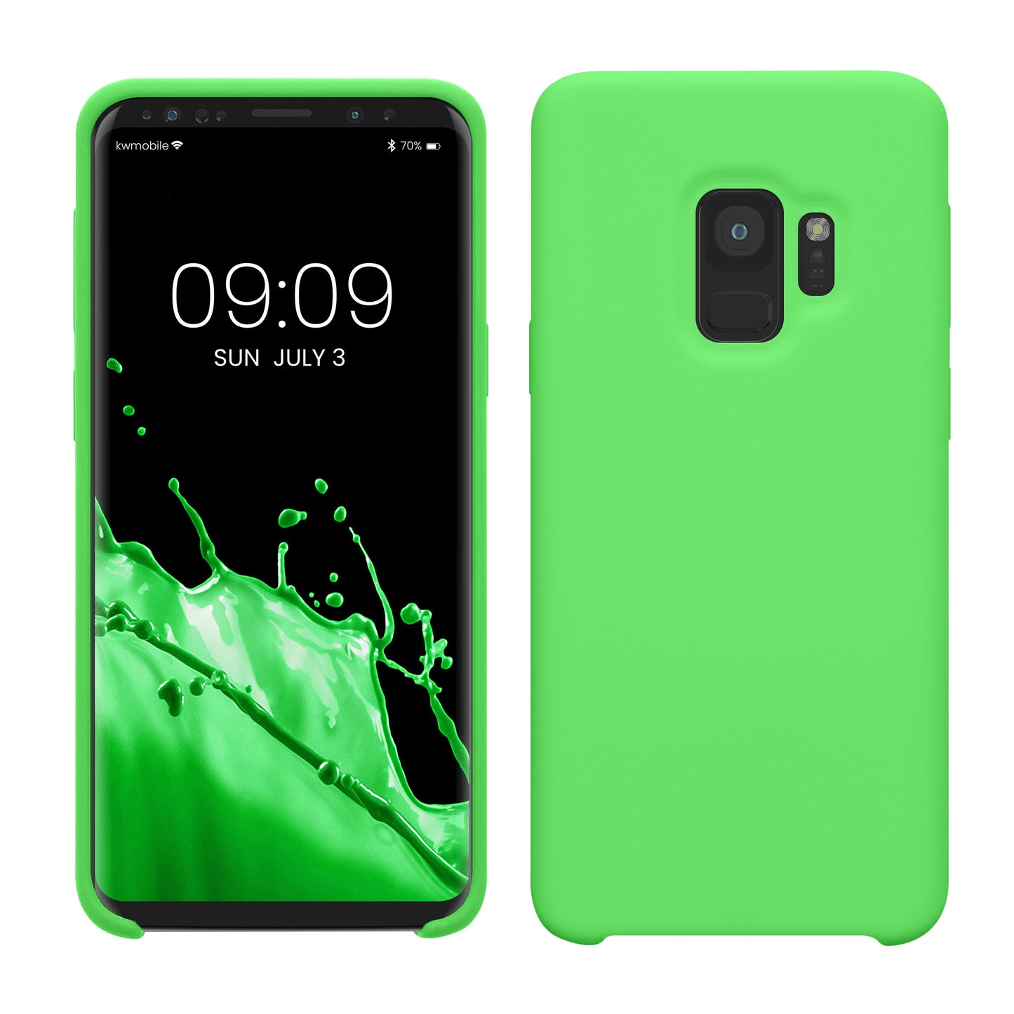 kwmobile Handyhülle für Samsung Galaxy S9 Hülle - Case Silikon - Kabelloses Laden - Schutzhülle Cover