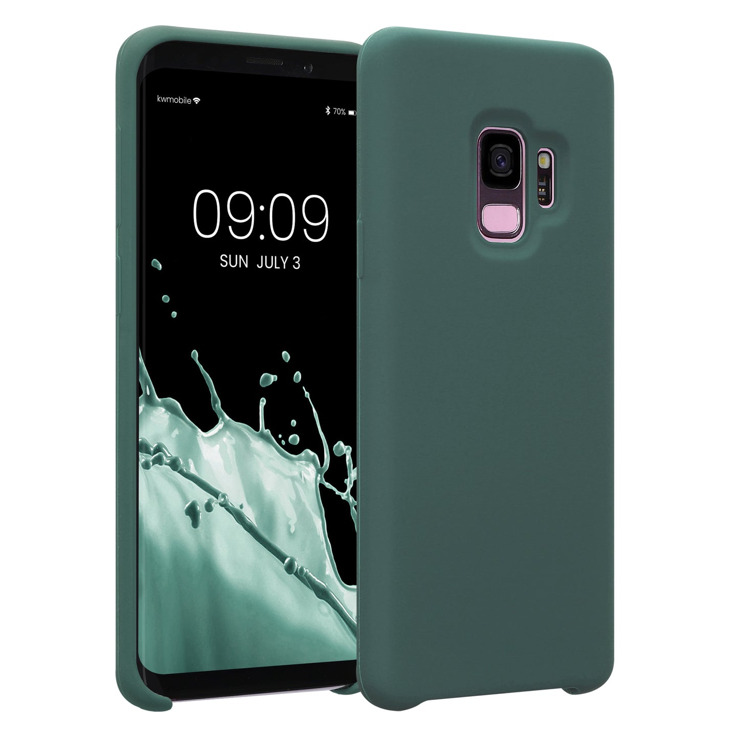 kwmobile Handyhülle für Samsung Galaxy S9 Hülle - Case Silikon - Kabelloses Laden - Schutzhülle Cover