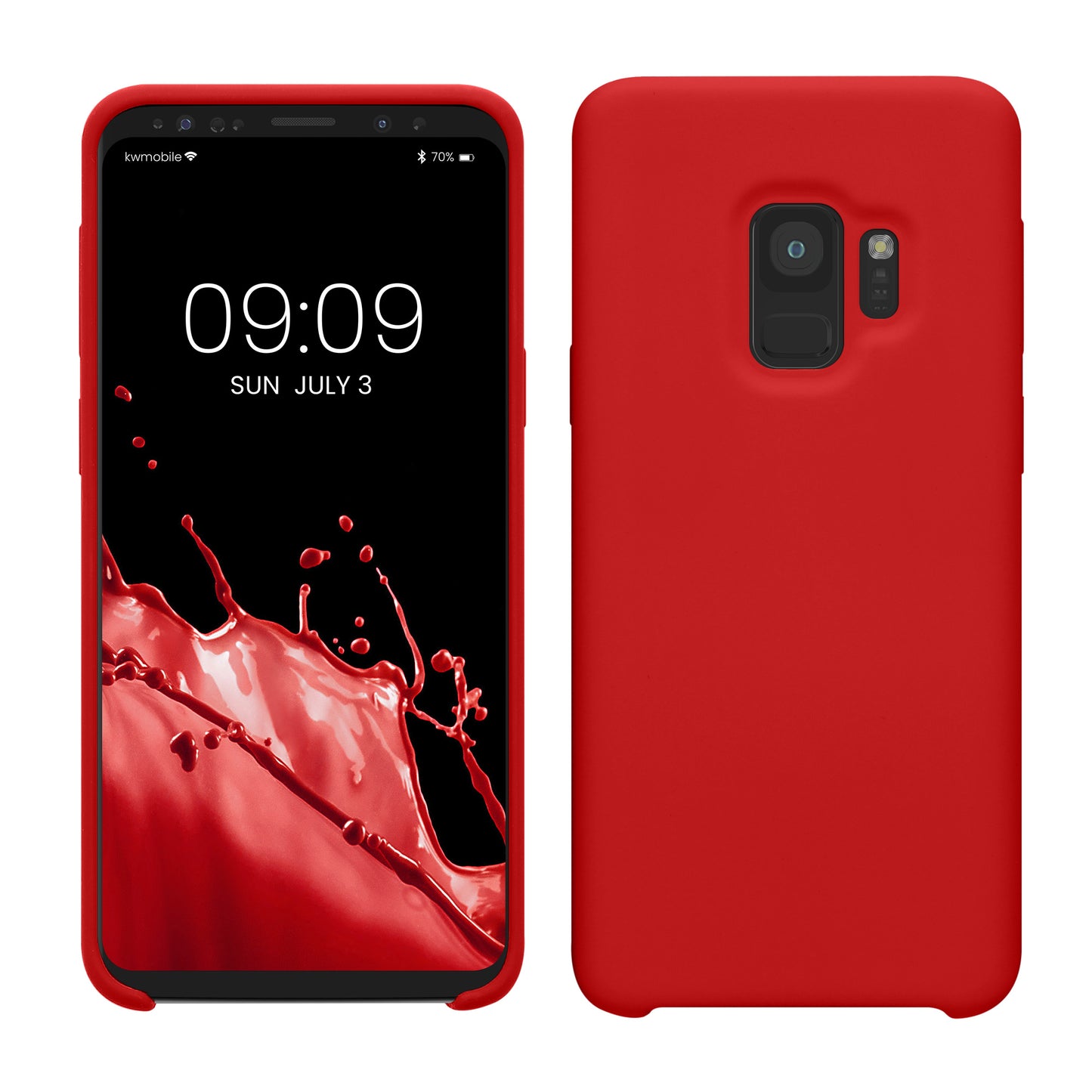 kwmobile Handyhülle für Samsung Galaxy S9 Hülle - Case Silikon - Kabelloses Laden - Schutzhülle Cover