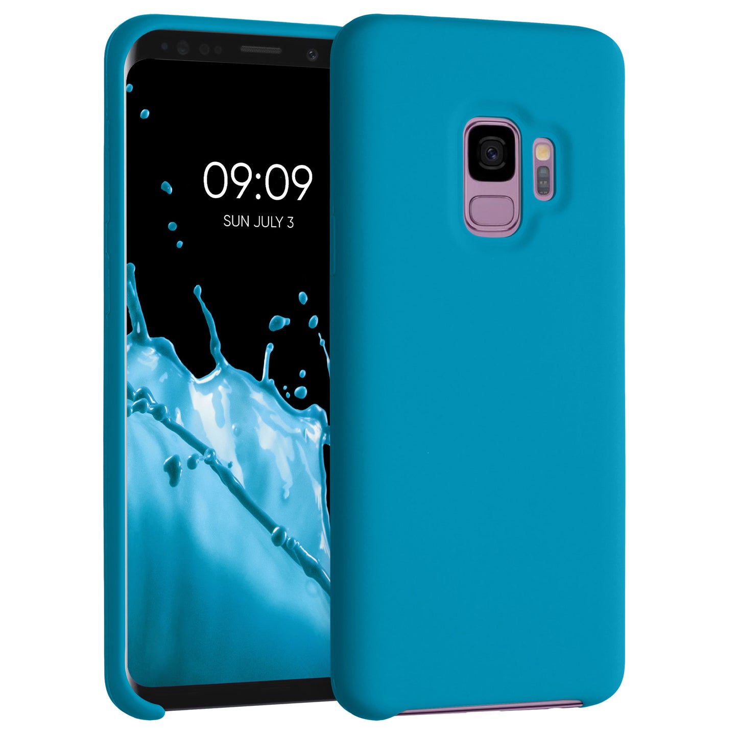 kwmobile Handyhülle für Samsung Galaxy S9 Hülle - Case Silikon - Kabelloses Laden - Schutzhülle Cover
