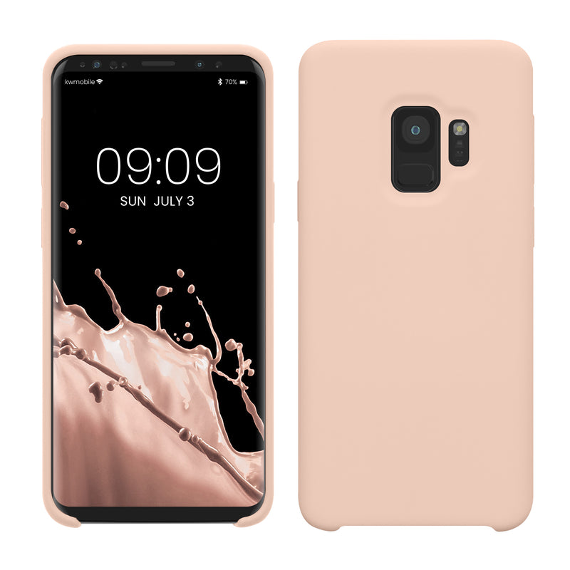 kwmobile Handyhülle für Samsung Galaxy S9 Hülle - Case Silikon - Kabelloses Laden - Schutzhülle Cover