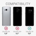 kwmobile Handyhülle für Samsung Galaxy S9 Hülle - Case Silikon - Kabelloses Laden - Schutzhülle Cover