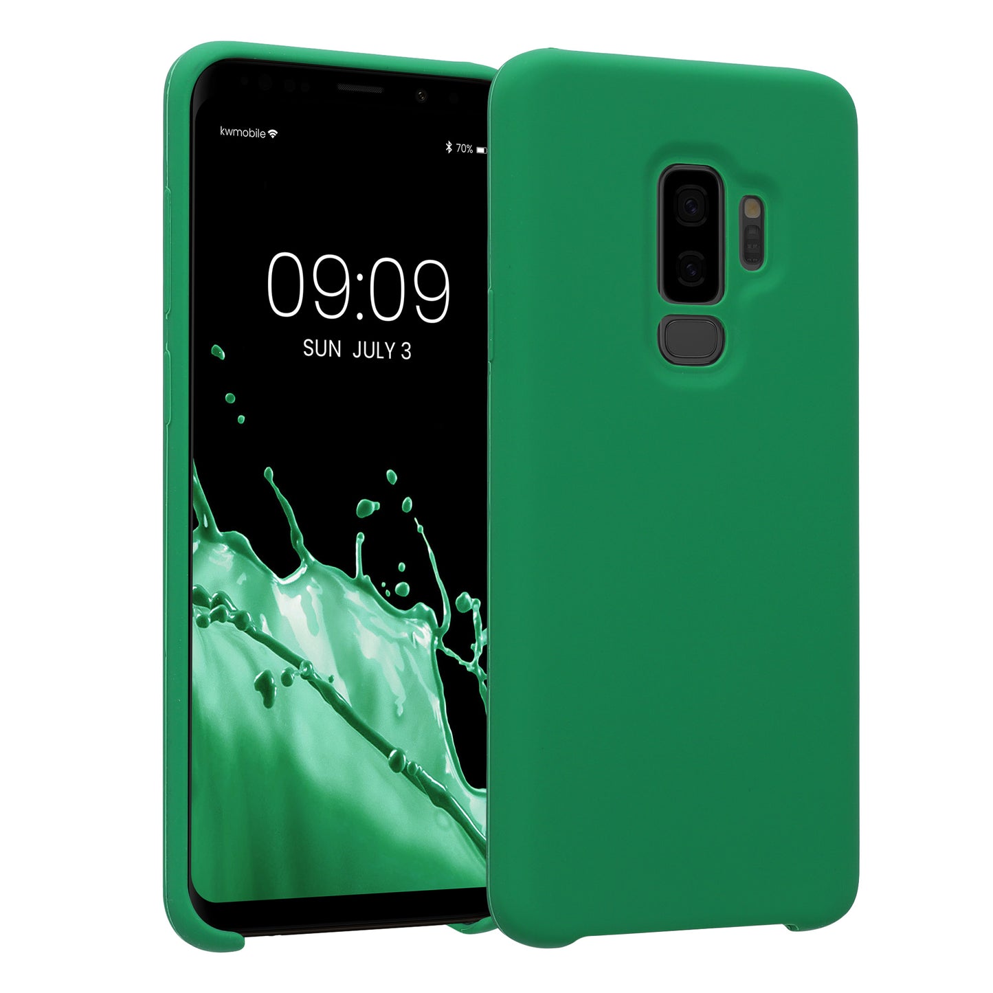 kwmobile Handyhülle für Samsung Galaxy S9 Plus Case Silikon Kabelloses Laden Schutzhülle Cover