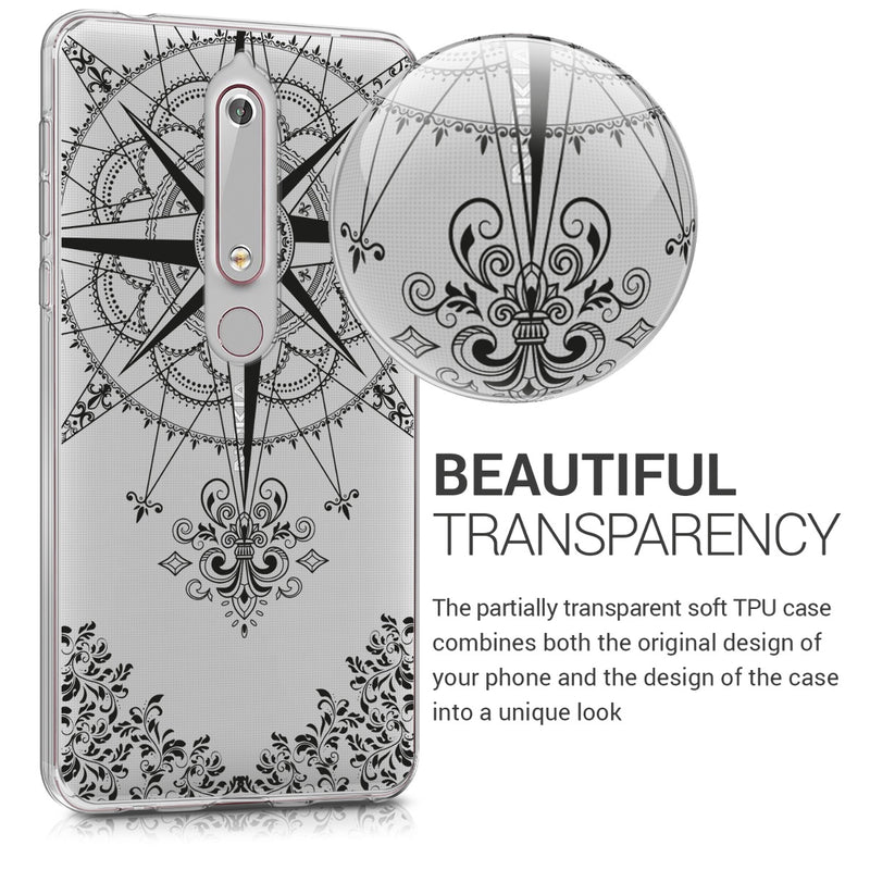 kwmobile Case kompatibel mit Nokia 6.1 (2018) - Hülle Handy - Handyhülle Transparent