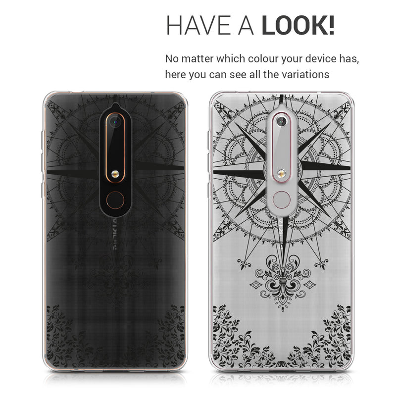 kwmobile Case kompatibel mit Nokia 6.1 (2018) - Hülle Handy - Handyhülle Transparent
