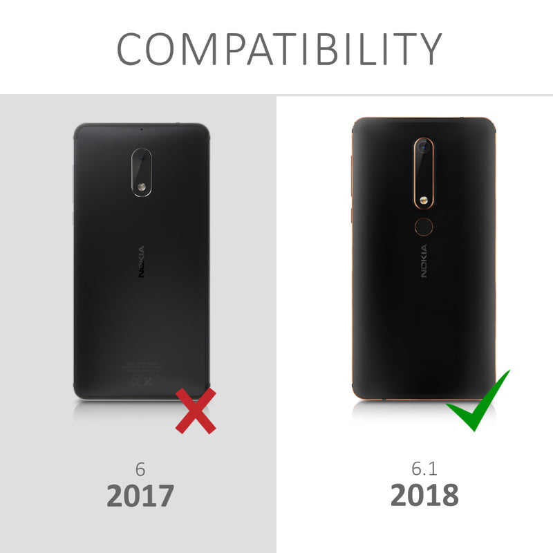 kwmobile Case kompatibel mit Nokia 6.1 (2018) - Hülle Handy - Handyhülle Transparent