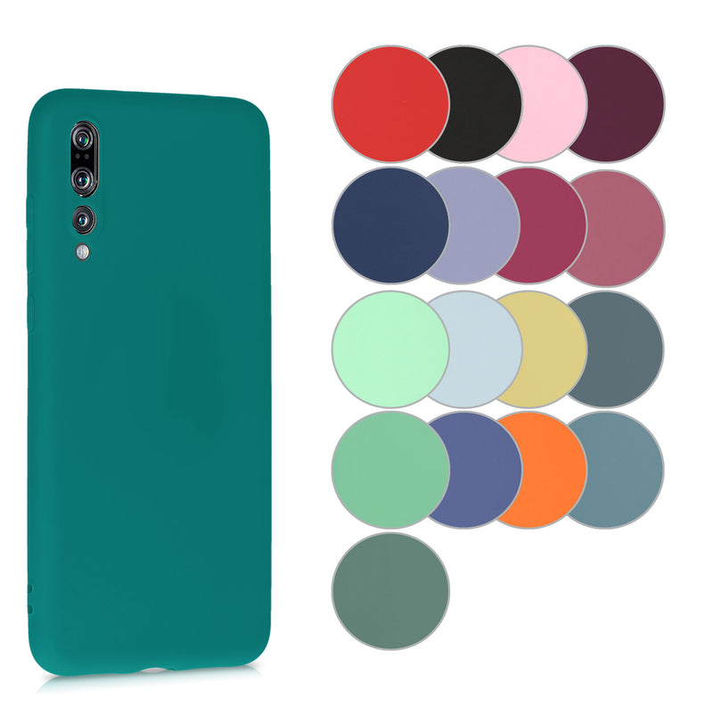 kwmobile Hülle kompatibel mit Huawei P20 Pro Hülle - weiches TPU Silikon Case - Cover geeignet für kabelloses Laden - Blaugrau Blaugrau  