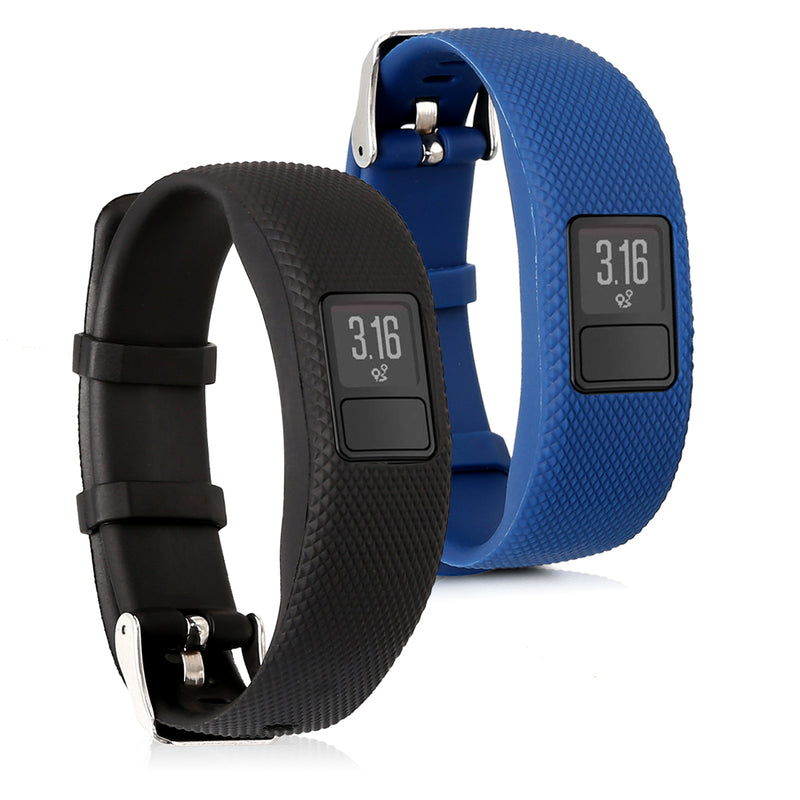 kwmobile Uhrenarmband für Garmin Vivofit 4 Armband Fitnesstracker Band Set Ersatzarmband Smartwatch