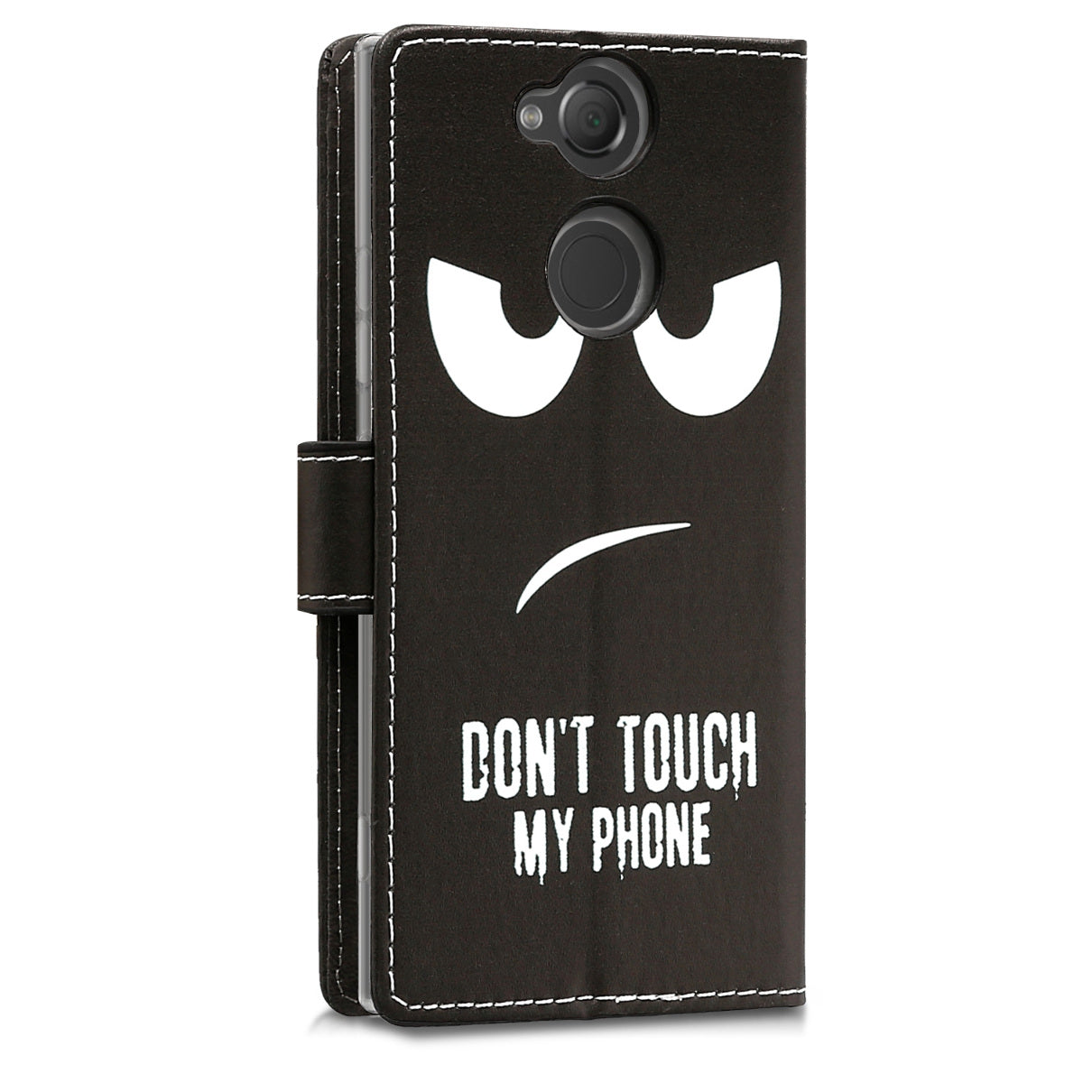 kwmobile Wallet Case kompatibel mit Sony Xperia XA2 Hülle - Cover mit Ständer und Kartenfächern