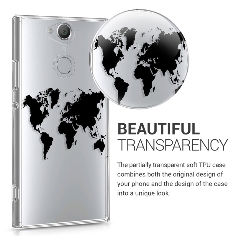 kwmobile Case kompatibel mit Sony Xperia XA2 - Hülle Handy - Handyhülle Transparent