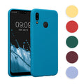 kwmobile Hülle kompatibel mit Huawei P20 Lite Hülle - weiches TPU Silikon Case - Cover geeignet für kabelloses Laden - Dark Rose Dark Rose  