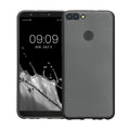 kwmobile Handyhülle für Huawei Enjoy 7S / P Smart (2017) Hülle - Silikon Case metallisch schimmernd - Schutzhülle Cover