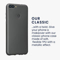 kwmobile Handyhülle für Huawei Enjoy 7S / P Smart (2017) Hülle - Silikon Case metallisch schimmernd - Schutzhülle Cover