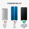 kwmobile Handyhülle für Huawei Enjoy 7S / P Smart (2017) Hülle - Silikon Case metallisch schimmernd - Schutzhülle Cover