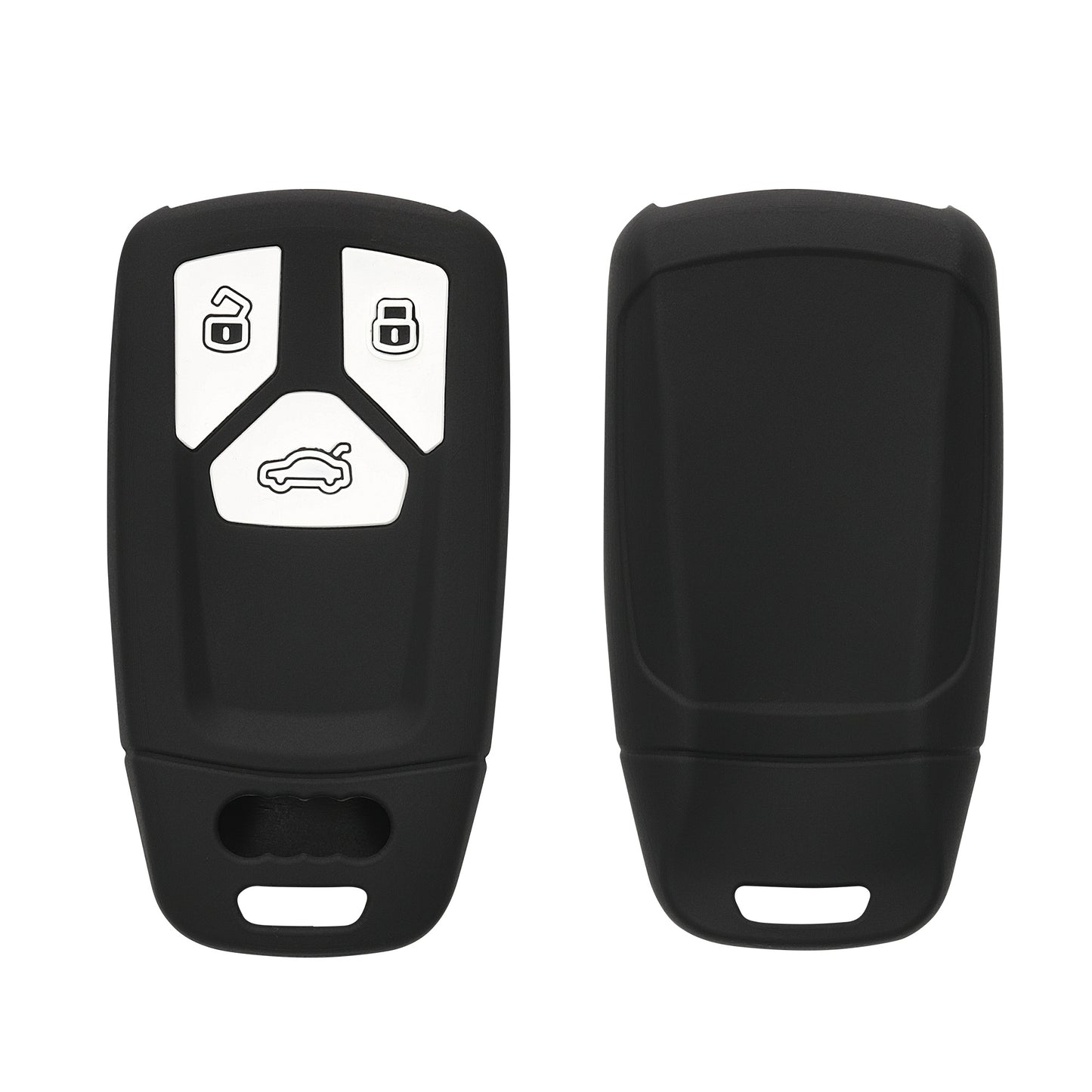 kwmobile Autoschlüssel Hülle kompatibel mit Audi 3-Tasten Smartkey Autoschlüssel (nur Keyless Go)
