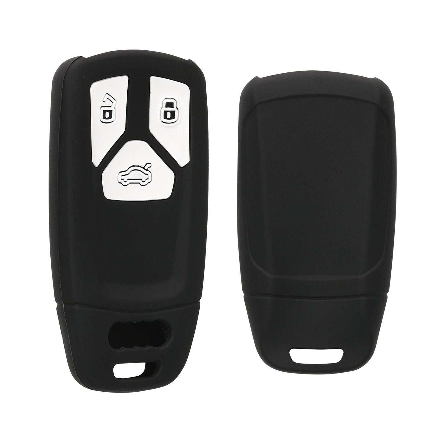 kwmobile Autoschlüssel Hülle kompatibel mit Audi 3-Tasten Smartkey Autoschlüssel (nur Keyless Go)
