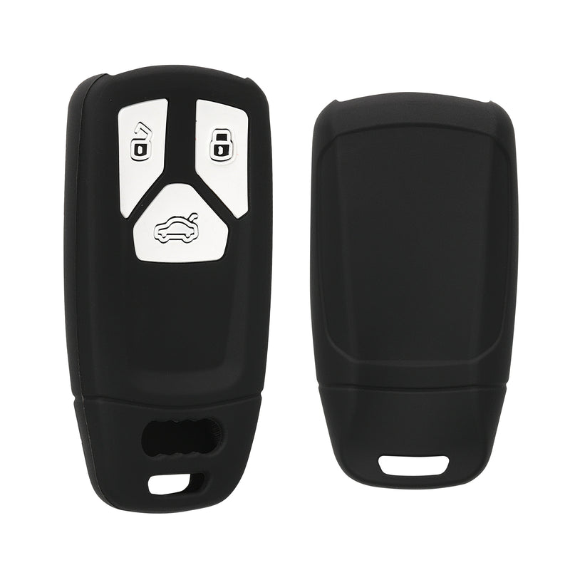 kwmobile Autoschlüssel Hülle kompatibel mit Audi 3-Tasten Smartkey Autoschlüssel (nur Keyless Go)