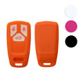 kwmobile Autoschlüssel Silikon Hülle kompatibel mit Audi 3-Tasten Smartkey Autoschlüssel (nur Keyless Go) - Schlüsselhülle in Fruity Orange Fruity Orange  [dsg04]