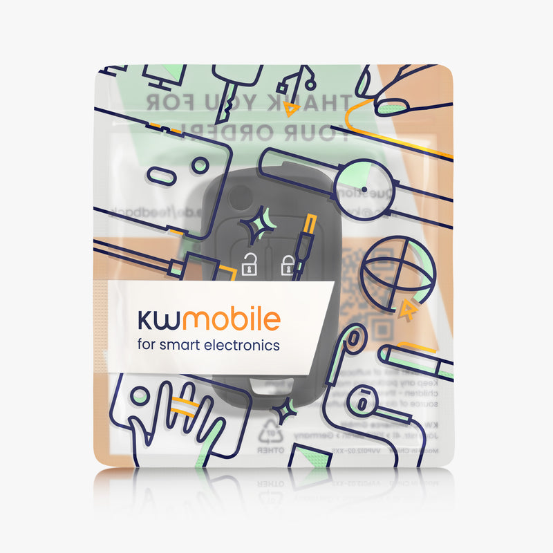 kwmobile Autoschlüssel Hülle kompatibel mit Opel Chevrolet 2-Tasten Klapp Autoschlüssel Hülle - Schlüsselhülle Don't touch my Key