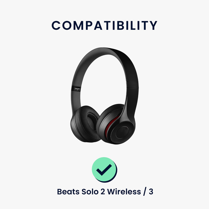 kwmobile Ohr Polster für Beats Solo 2 Wireless / Solo 3 Wireless Ohrpolster Ersatz Kopfhörer Ersatzteile Over Ear Headphones