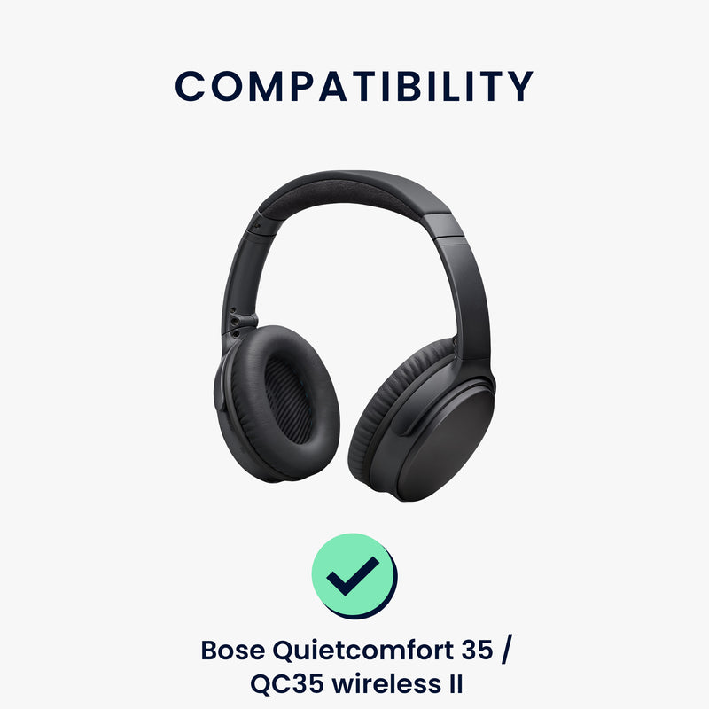 kwmobile Ohr Polster für Bose Quietcomfort 35 35II 25 15 / QC35 QC35II QC25 QC15 Ohrpolster Ersatz Ohrpolster Kopfhörer Ersatzteile Kopfhörer Ersatzpolster für Over Ear Headphones