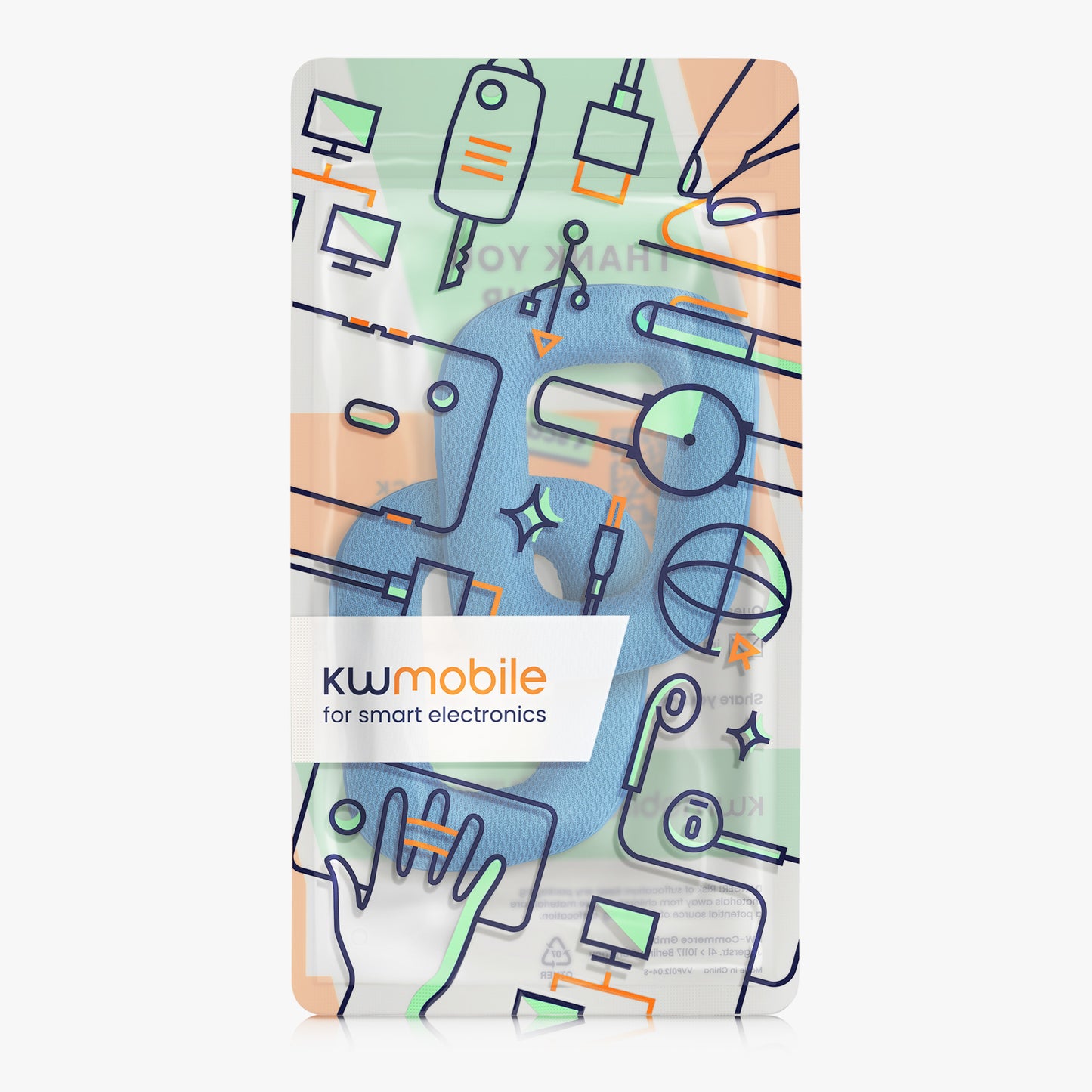 kwmobile Ohr Polster für Logitech G430 / G35 / G930 / F450 Ohrpolster Ersatz Ohrpolster Kopfhörer Ersatzteile Kopfhörer Ersatzpolster Over Ear Headphones