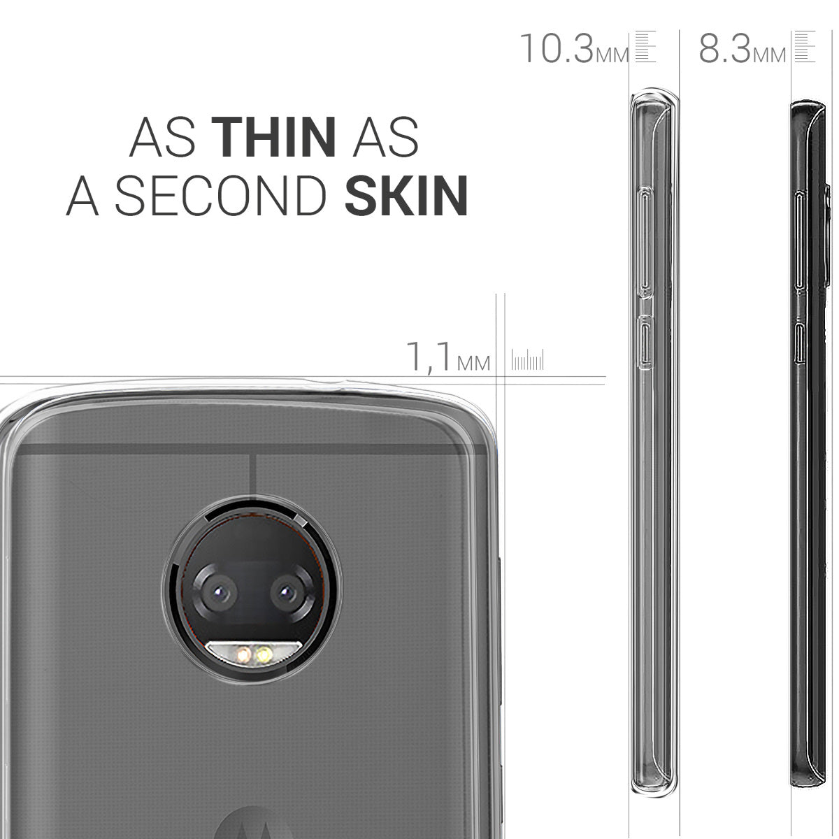 kwmobile Hülle kompatibel mit Motorola Moto G6 - Handy Case