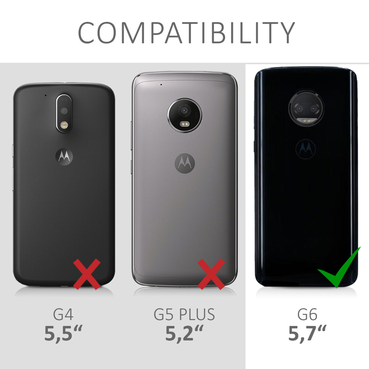 kwmobile Hülle kompatibel mit Motorola Moto G6 - Handy Case