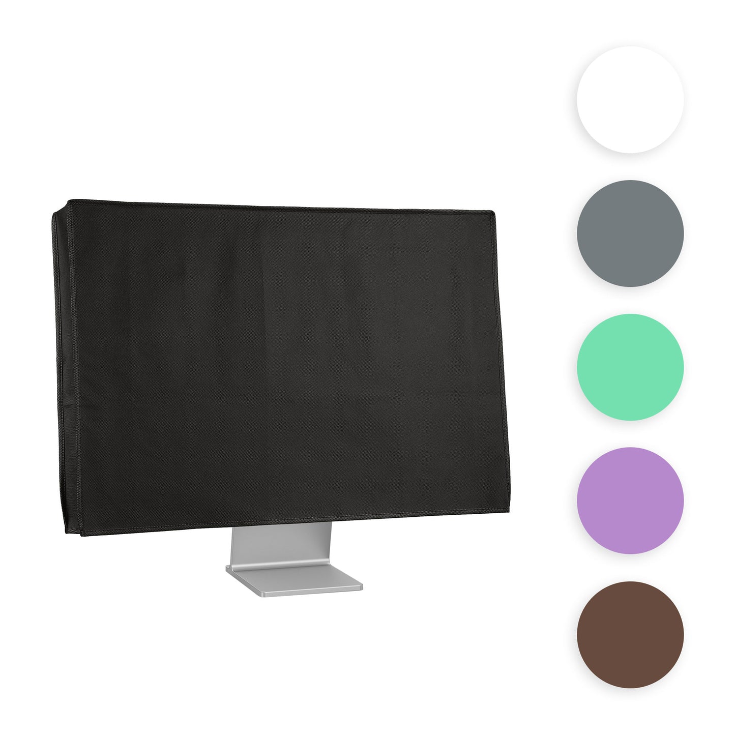 kwmobile Schutzhülle kompatibel mit 27-28" Monitor - Hülle PC Bildschirm - Computer Cover Case - Hellgrau Hellgrau  