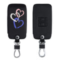 kwmobile Autoschlüssel Hülle kompatibel mit Renault 4-Tasten Smartkey (nur Keyless Go) Kunstleder Schutzhülle Schlüsselhülle