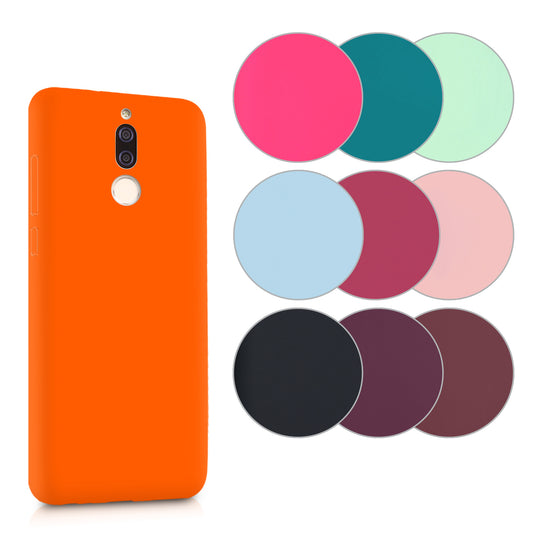 kwmobile Hülle kompatibel mit Huawei Mate 10 Lite Hülle - weiches TPU Silikon Case - Cover geeignet für kabelloses Laden - Bordeaux Violett Bordeaux Violett  