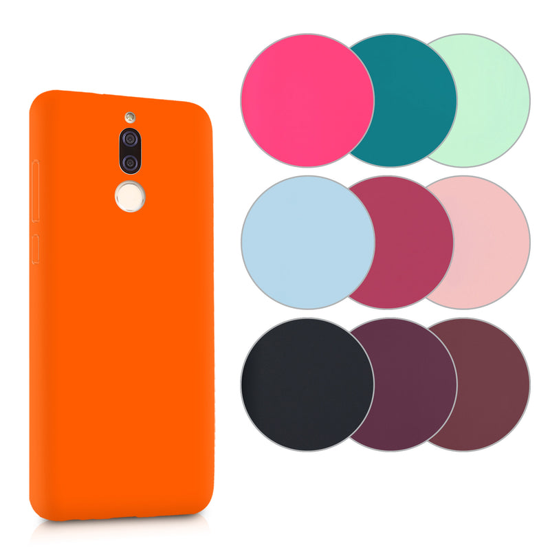 kwmobile Hülle kompatibel mit Huawei Mate 10 Lite Hülle - weiches TPU Silikon Case - Cover geeignet für kabelloses Laden - Bordeaux Violett Bordeaux Violett  