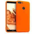 kwmobile Hülle kompatibel mit Huawei Enjoy 7S / P Smart (2017) Hülle - weiches TPU Silikon Case - Cover geeignet für kabelloses Laden - Neon Orange Neon Orange  