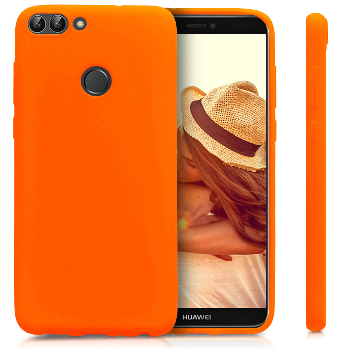 kwmobile Handyhülle für Huawei Enjoy 7S / P Smart (2017) Hülle - Kabelloses Laden - Schutzhülle Cover