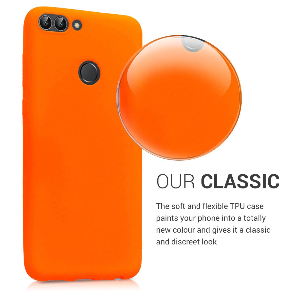 kwmobile Handyhülle für Huawei Enjoy 7S / P Smart (2017) Hülle - Kabelloses Laden - Schutzhülle Cover