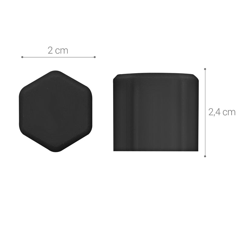 kwmobile 20x Abdeckung für 17 mm Radmuttern Auto Rad Schraube - Radschrauben Cover - Mutter Kappen
