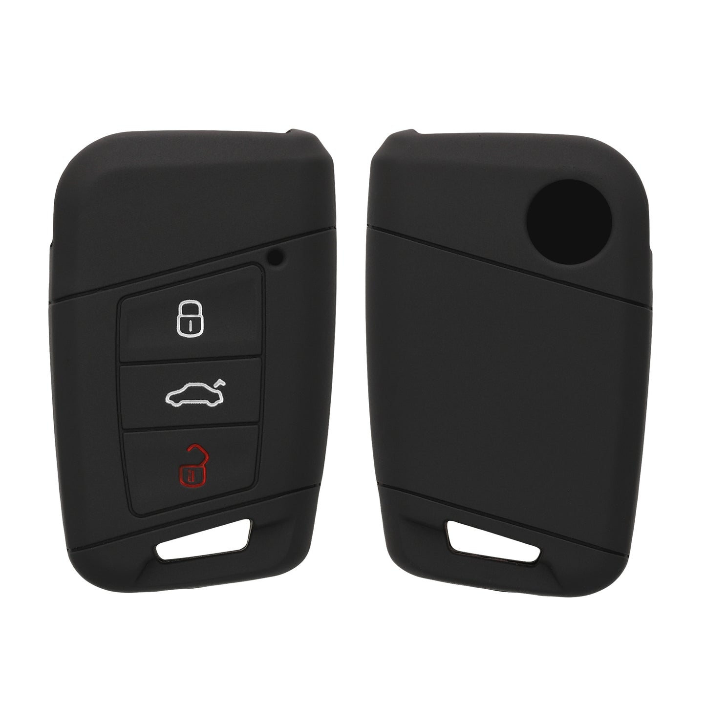 kwmobile Autoschlüssel Hülle kompatibel mit VW 3-Tasten Autoschlüssel (nur Keyless Go)