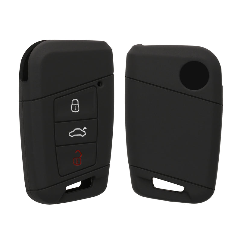 kwmobile Autoschlüssel Hülle kompatibel mit VW 3-Tasten Autoschlüssel (nur Keyless Go)