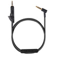 kwmobile Kopfhörerkabel für Bose QuietComfort 15 - Ersatz Kabel 150 cm Mikrofon Lautstärkeregler - 3.5mm Klinke Schwarz  [dsg01]