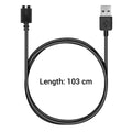 kwmobile kompatibel für Polar M430 USB Ladekabel Charger für Smart Watch Fitnesstracker Ersatzkabel