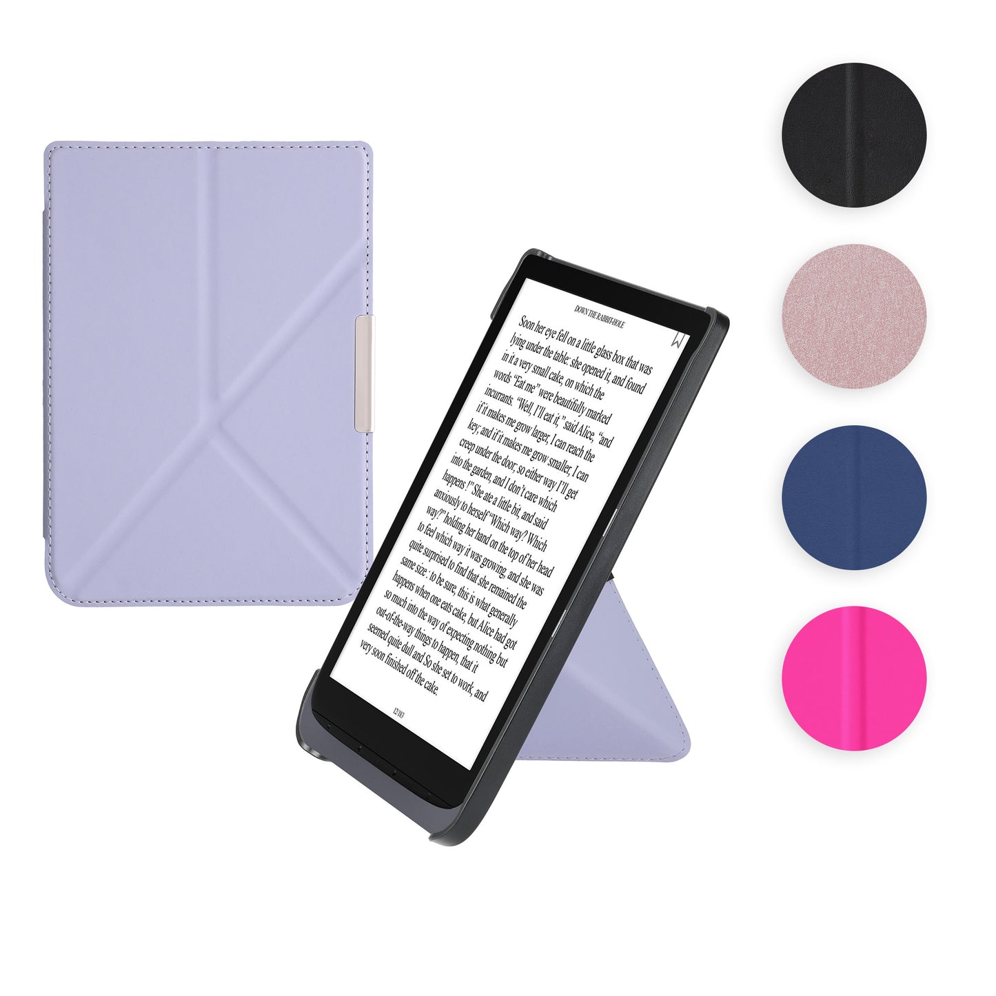 kwmobile Hülle kompatibel mit Pocketbook InkPad 3 / 3 Pro / Color / Vivlio InkPad 3 Hülle - Kunstleder Case - eReader Schutzhülle - Cover Dunkelblau Dunkelblau  