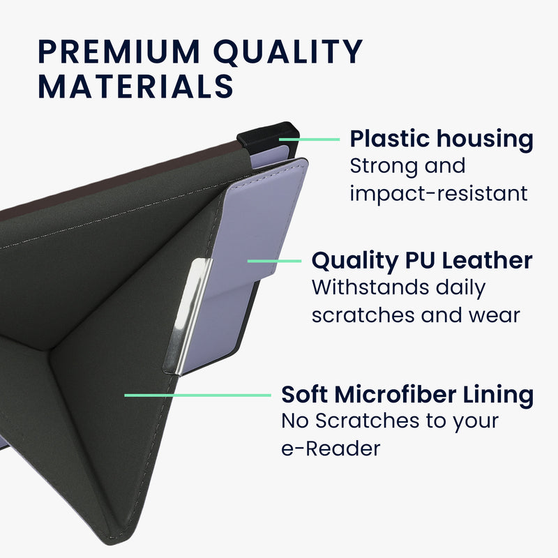 kwmobile Schutzhülle für Pocketbook InkPad 3 / 3 Pro / Color / Vivlio InkPad 3 Hülle - Kunstleder Case - eReader Klapphülle mit Auto Sleep Funktion - Cover mit Ständer